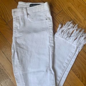 Blanc NYC fringe white denim size 26